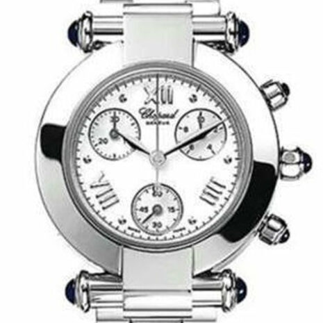 Chopard Imperiale Chronograph In Steel On Bracelet With White Dial 378210 Watch