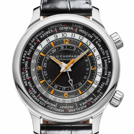Chopard L.u.c Time Traveler One 42Mm Stainless Steel Mens Watch 168574-3001 Black / None