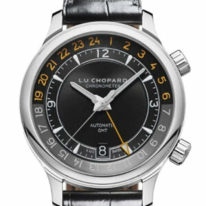 Chopard L.u.c Gmt One 42Mm Stainless Steel Watch 168579-3001 Black / None