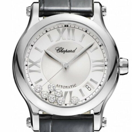 Chopard Happy Sport 36Mm Automatic Stainless Steel And Diamonds Watch 278559-3001 White