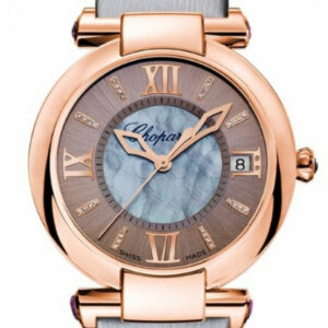 Chopard Imperiale 36Mm 18K Rose Gold Amethysts And Diamonds 384822-5005 Pearl / None Watch