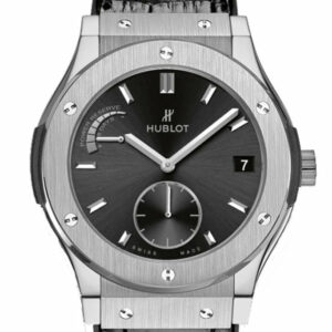 Hublot Classic Fusion 45Mm Black Sunray Dial Titanium Mens Watch 516.nx.1470.lr.1104