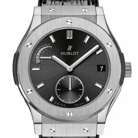 Hublot Classic Fusion 45Mm Black Sunray Dial Titanium Mens Watch 516.nx.1470.lr.1104