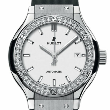 Hublot Classic Fusion 33Mm Quartz Titanium Ladies Watch 582.nx.2610.rx Silver