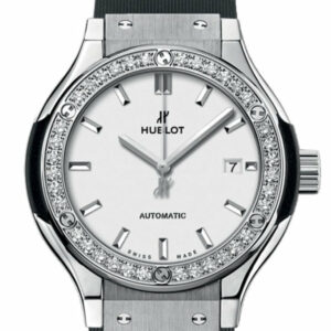 Hublot Classic Fusion 33Mm Quartz Titanium Ladies Watch 582.nx.2610.rx Silver
