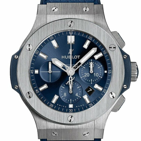 Hublot Big Bang Black Dial Diamond Blue Ladies 38Mm Watch 361.sx.7170.lr.1204