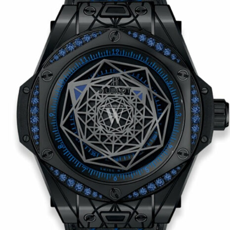 Hublot Big Bang Sang Bleu All Black Blue 465.cs.1119.vr.1201.mxm18 Watch