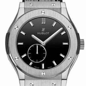 Hublot Classic Fusion Black Dial Titanium Mens Watch 515.nx.1270.lr