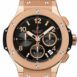 Hublot Big Bang 18Kt Rose Gold Black Dial Rubber Mens Watch 301.px.130.rx
