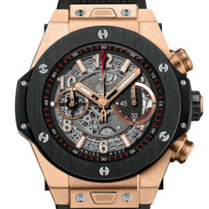 Hublot Big Bang Unico King Gold Ceramic Skeletal Dial Mens Watch 411.om.1180.rx