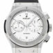 Hublot Classic Fusion Chronograph White Dial Titanium On Black Rubber Strap 521.nx.2611.rx Watch