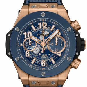 Hublot Big Bang Unico King Gold Blue Ceramic 42mm Watch 421.OL.5180.RX