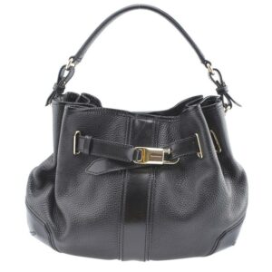 Burberry Black Leather Shoulder Bag