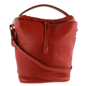 Burberry Ashby Red Leather Hobo Bag