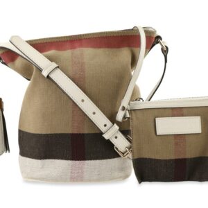 Burberry Bucket Mini Ashby Tassel Brown Leather Cross Body Bag