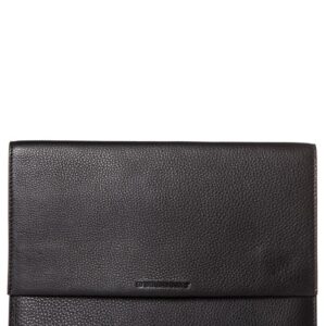 Burberry Calf Grain Black Leather Clutch