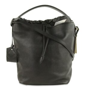 Burberry Medium Ashby Black Leather Hobo Bag