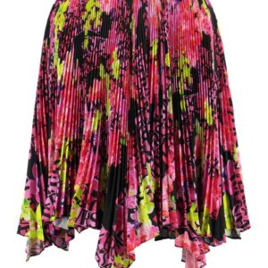 Versace Printed Pleated Skirt