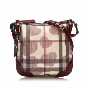 Pre-Loved Burberry White Hearts Supernova Check Crossbody bag United Kingdom