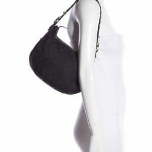 Gucci New Black Monogram Hobo