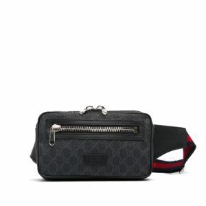 Gucci Web Black GG Supreme Canvas