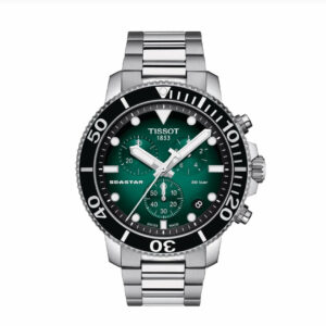 Tissot Seastar 1000 Quartz Chronograph Green Black Dial Men Watch T1204171109101