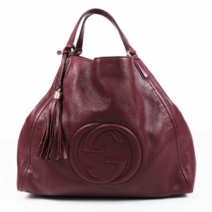 Gucci Bag Soho Large Red Leather GG Tote