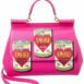 Dolce & Gabbana Sicily Medium Leather Satchel ONE SIZE Pink