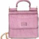 Dolce & Gabbana Sicily Micro Croc-Embossed Leather Tote ONE SIZE Pink