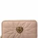 Dolce & Gabbana Devotion Quilted Leather Zip Around Wallet ONE SIZE Pink