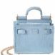 Dolce & Gabbana Sicily Micro Croc-Embossed Leather Tote ONE SIZE Blue