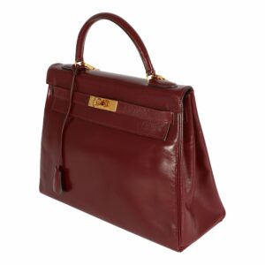 Hermes Kelly 32 Vintage Bordeaux Box