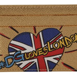 Dolce & Gabbana Card Holder DGLovesLondon ONE SIZE Gold