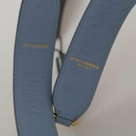 Dolce & Gabbana Studded Leather Bag Strap - Light Blue