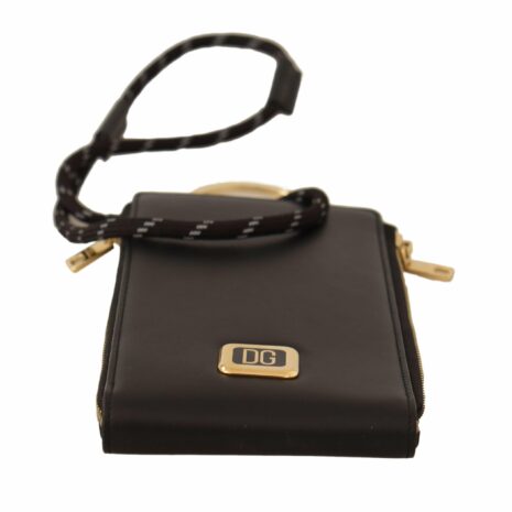 Dolce & Gabbana Sicily Phone Case with Rope Strap - Black