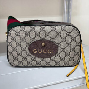Gucci GG Supreme Neo New Messenger Crossbody Bag,Beige