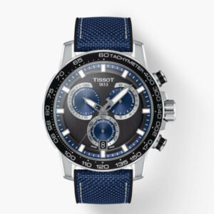 Tissot Supersport Chrono Black Dial Blue, Black Strap Men's Watch T1256171705103