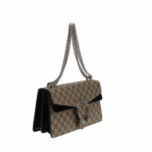 Gucci Dionysus Small GG Supreme & Black Suede
