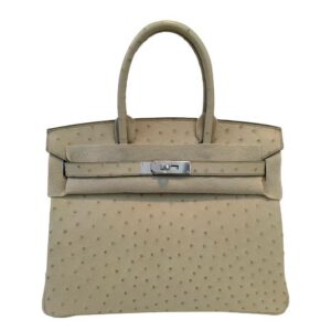 Hermes Birkin 30 Ostrich Parchemin Bag