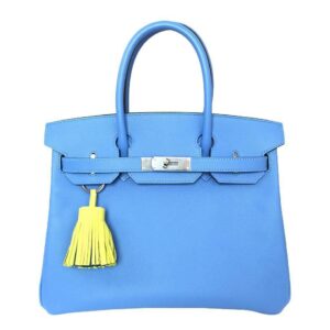Hermes Birkin 30 Bag Blue Paradise