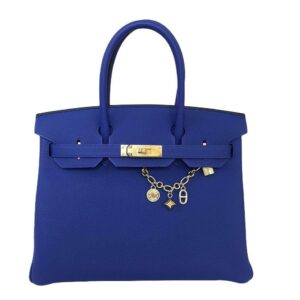 Hermes Birkin 30 Bag Blue Electrique