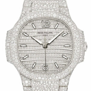 Patek Philippe Nautilus Paved Diamond Dial Watch 7118/1450G-001