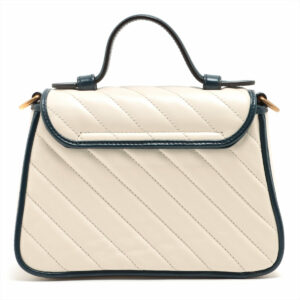 Gucci GG Marmont Leather Two - Way Handbag White