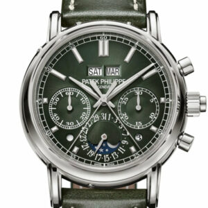 Patek Philippe Grand Complications Green Sunburst Dial Watch 5204G-001