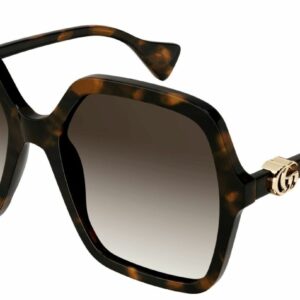 Gucci GG1072SA 002 Havana/Brown Gradient Square Women's Sunglasses