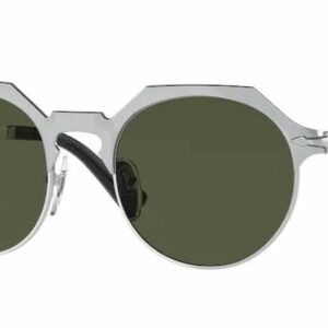 Persol 0PO 2488S 111431 Brushed Silver/Green Sunglasses