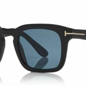Tom Ford FT 0751 Dax 01V Shiny Black/Blue Polarized Men's Sunglasses