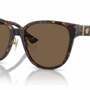 Versace 0VE4460D 108/73 Havana/Dark Brown Square Women's Sunglasses