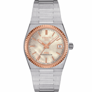 Tissot PRX Powermatic 80 Auto White mother-Dial Women's Watch T9312074111100