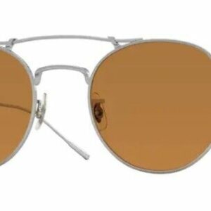 Oliver Peoples 0OV1309ST Reymont 503653 Silver/Cognac Unisex Sunglasses